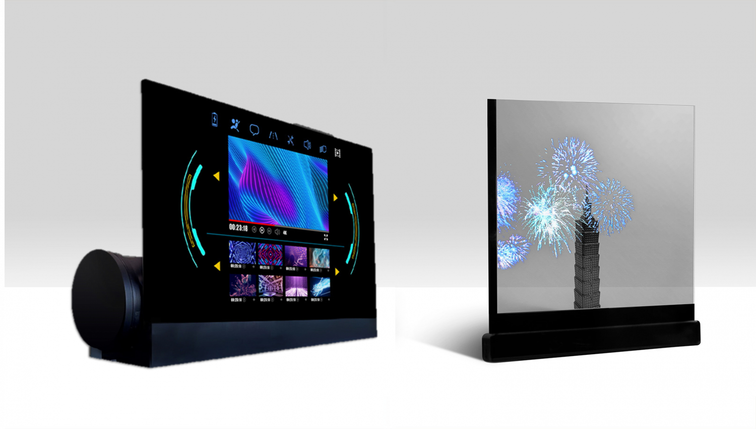 可卷式、折迭性、高透明